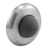 Prime-Line Door Stop, 1 in. Diameter, Cast Brass Construction, Stainless Steel Finish Single Pack 658-1046